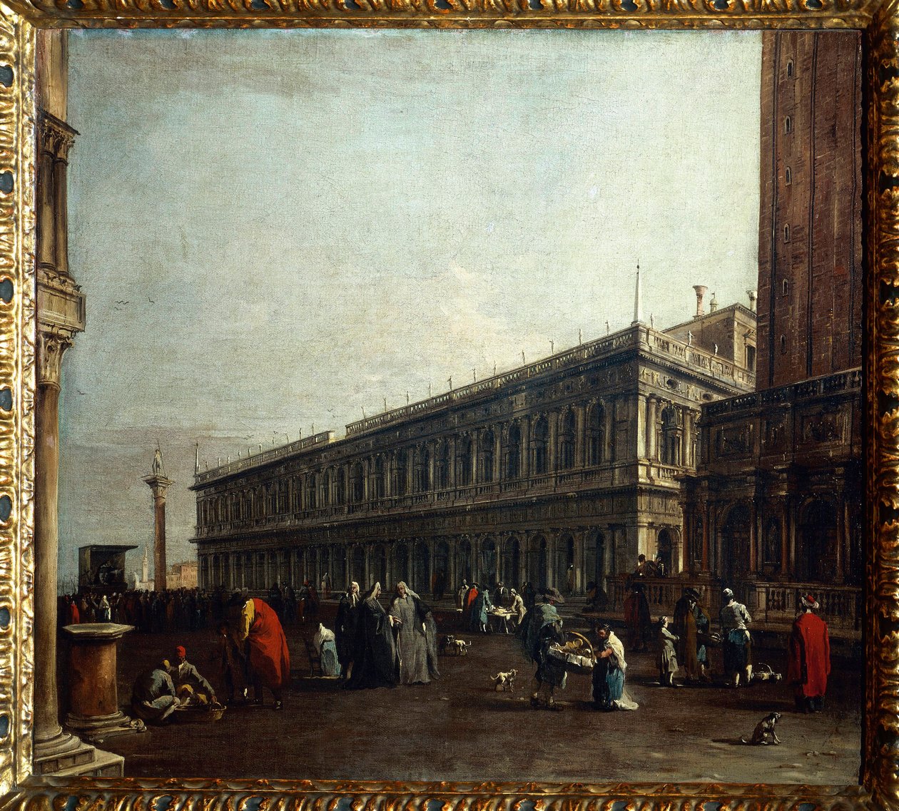 Utsikt över Piazzetta av Francesco Guardi