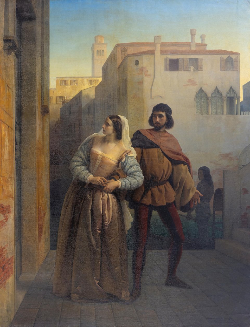 Bianca Capellos flykt från Venedig av Francesco Hayez