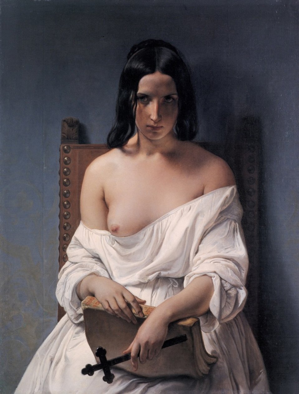 Italienska:  La Meditazione Meditation om Italiens historia av Francesco Hayez