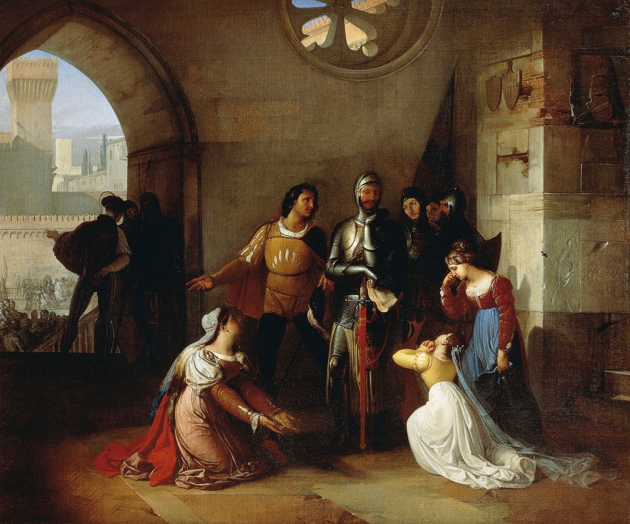 Peter Rossi, fängslad av Scaligeri av Francesco Hayez