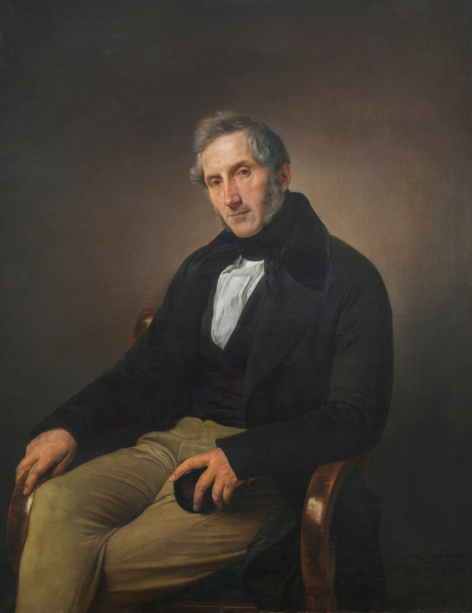 Porträtt av Alessandro Manzoni av Francesco Hayez