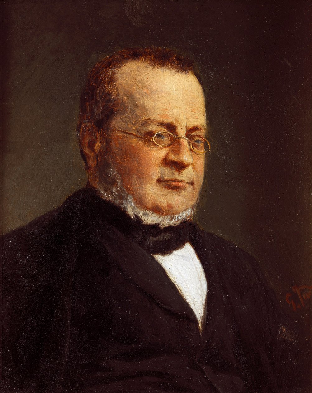 Porträtt av Camillo Benso, greve av Cavour av Francesco Hayez
