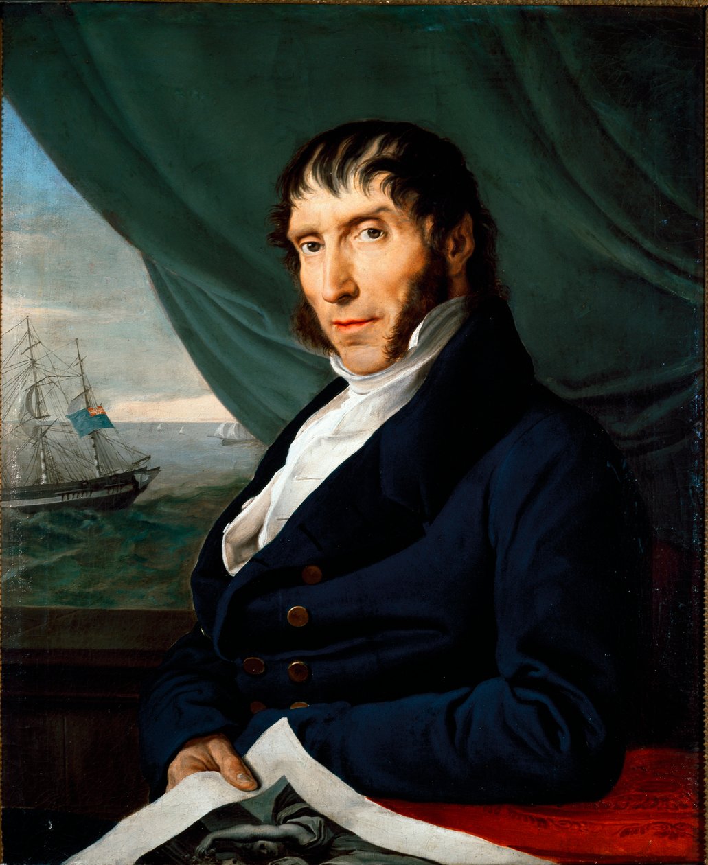 Porträtt av Francesco Peloso, Principal Mecene av Francesco Hayez Målning av Francesco Hayez (1791-1882) Privat samling av Francesco Hayez