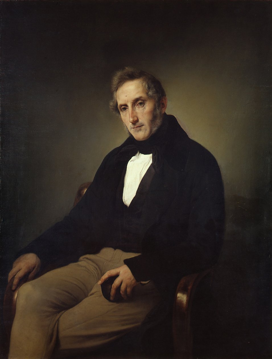 Porträtt av poeten Alessandro Manzoni 1785-1873 av Francesco Hayez