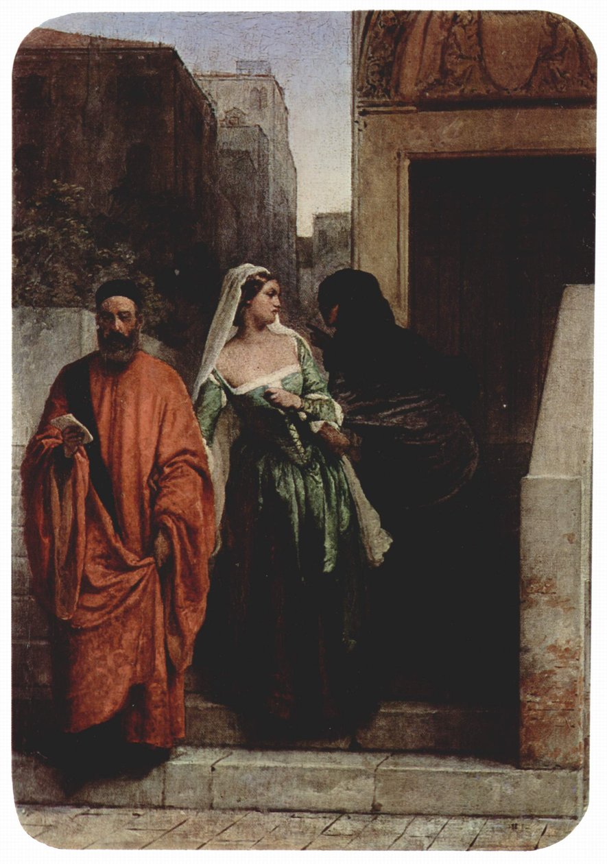 En rivals hämnd (Le Veneziane - Kvinnor från Venedig) av Francesco Hayez
