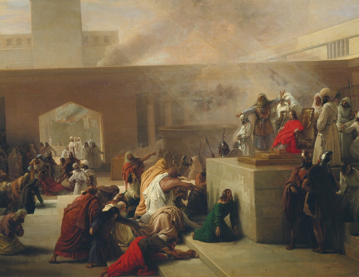 Joas kröning, 1839 av Francesco Hayez