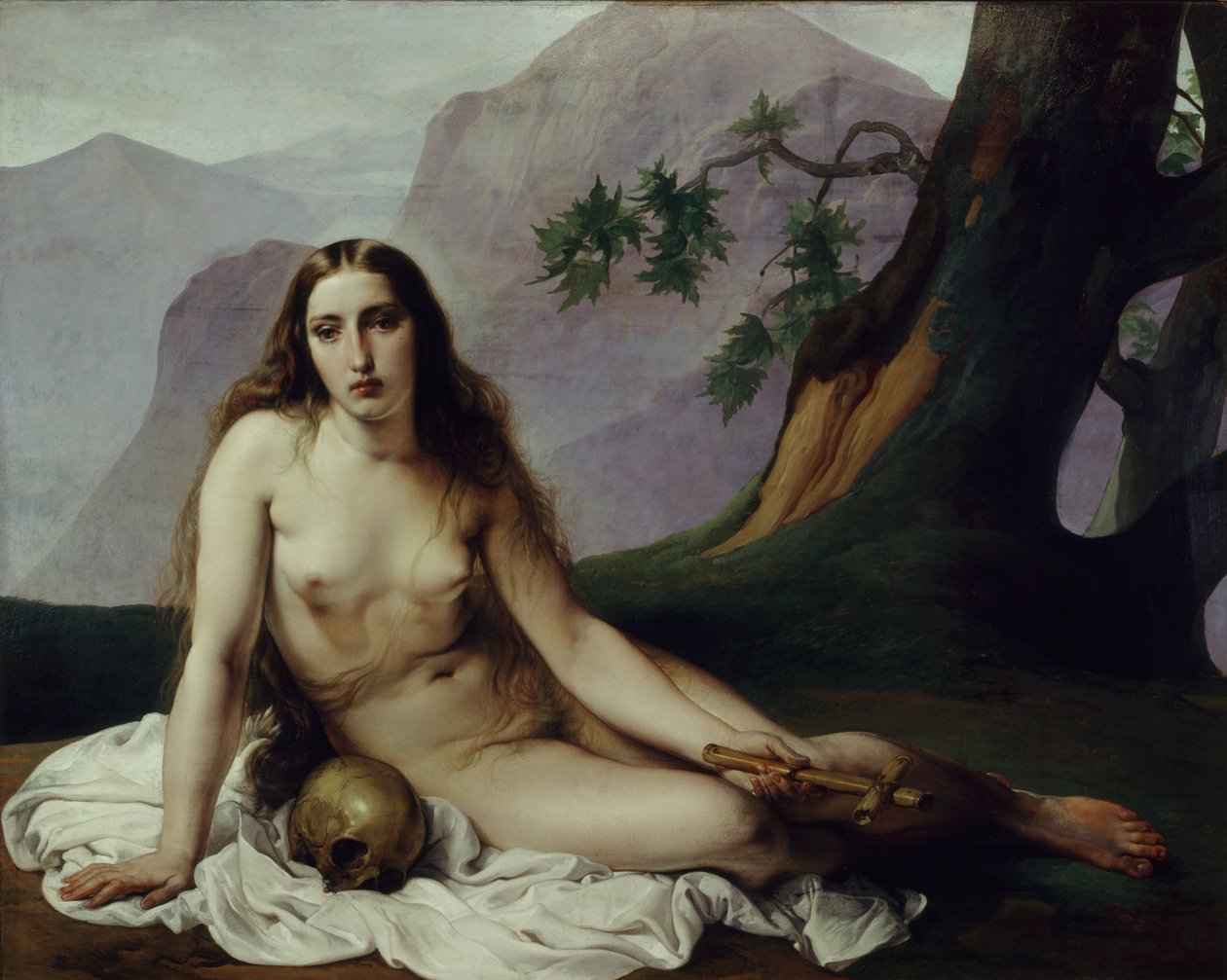 Den ångerfulla Maria Magdalena, 1833. av Francesco Hayez