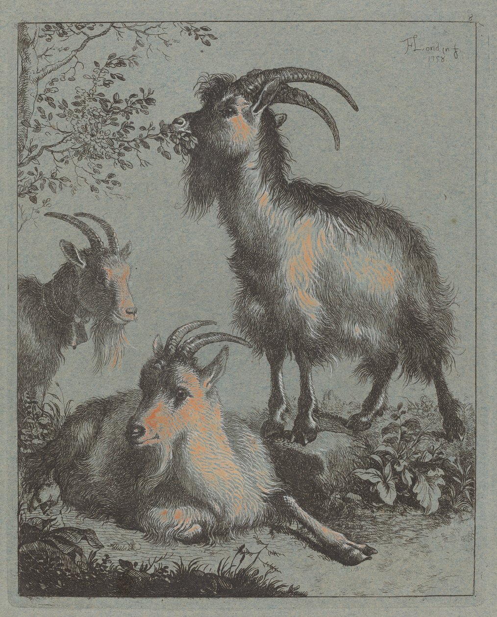 Tre getter, 1758. av Francesco Londonio