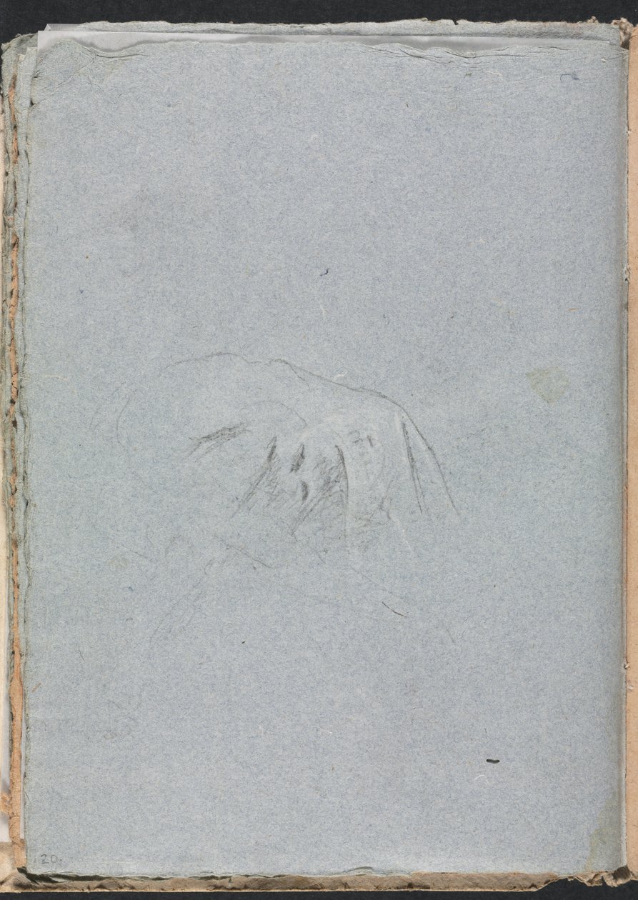 Verona Skissbok: Draperi sida 20, 1760. av Francesco Lorenzi