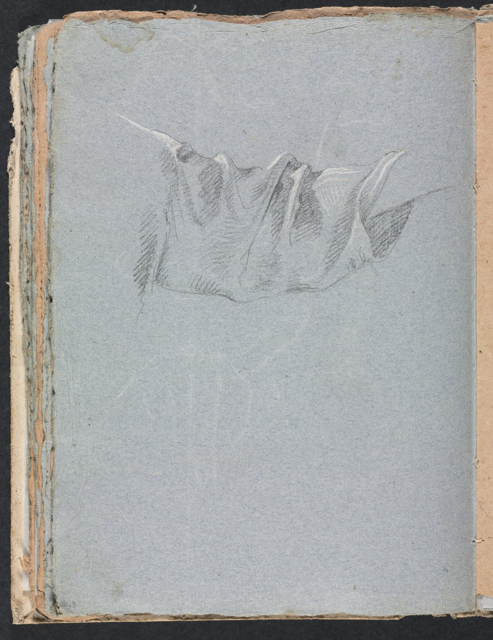 Verona Skissbok: Draperistudie sida 48, 1760. av Francesco Lorenzi