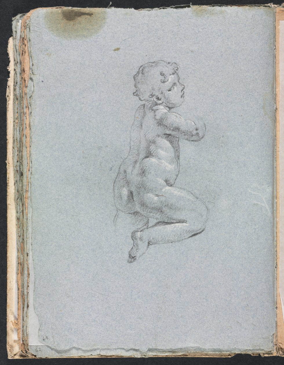Verona Skissbok: Putto i profil (sida 64) av Francesco Lorenzi