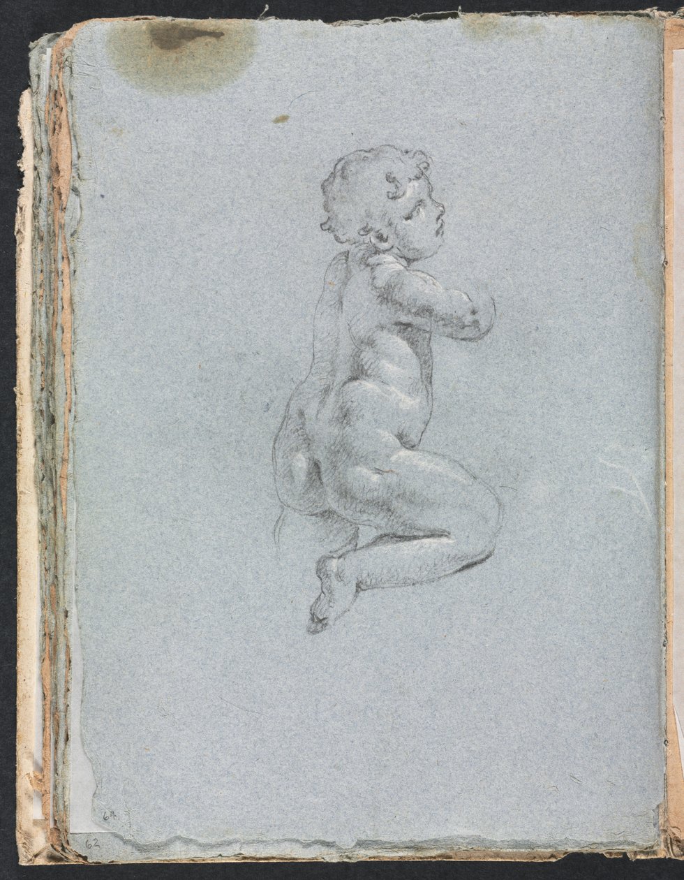 Verona Skissbok: Putto på profilsidan 64, 1760. av Francesco Lorenzi