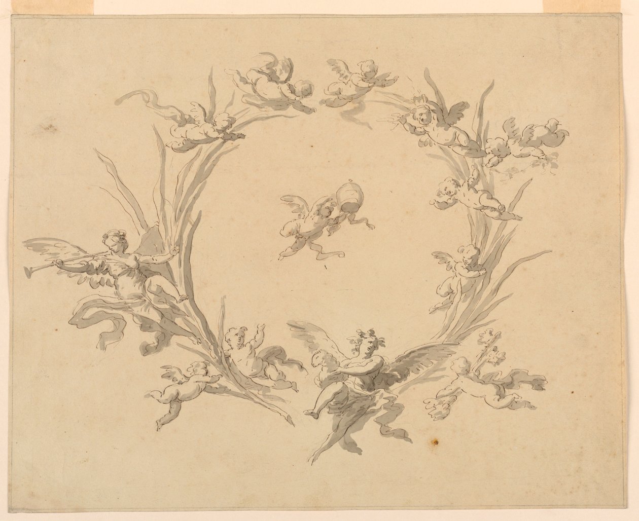 Studie för Fresco Decoration, Quirinal Palace, Rom av Francesco Manno