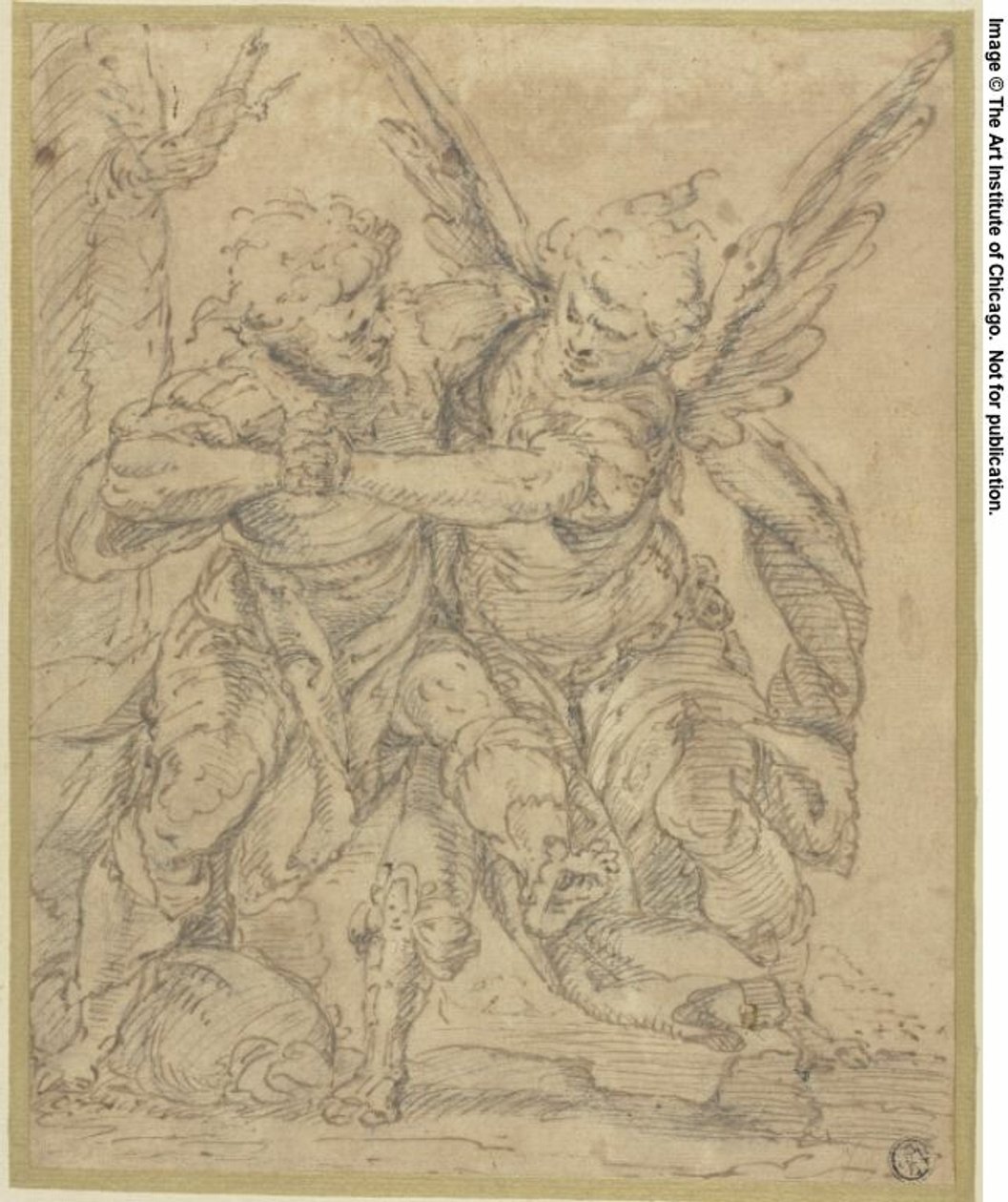 Jakob brottas med ängeln av Francesco Merano