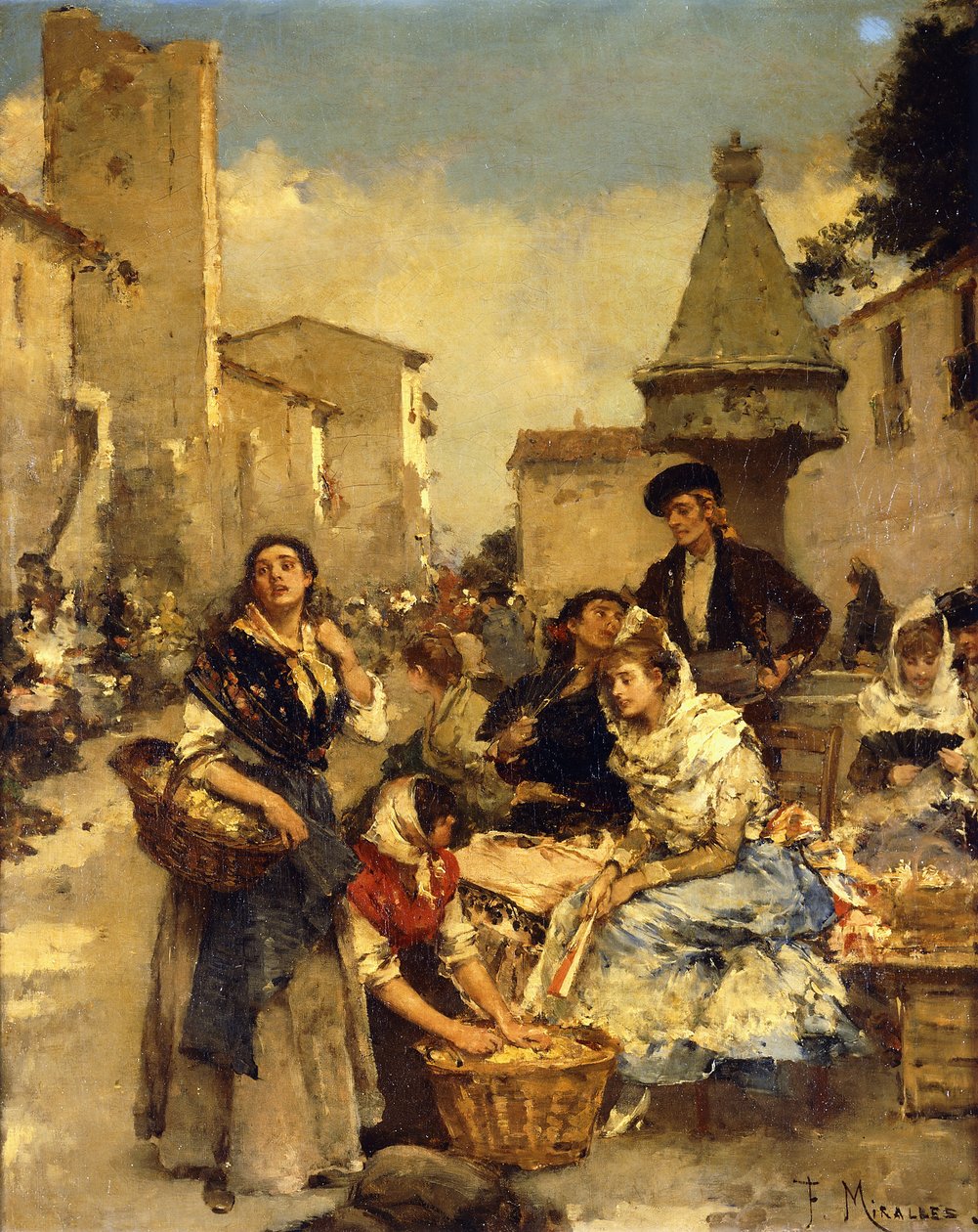 I marknaden, av Francesco Miralles Galaup