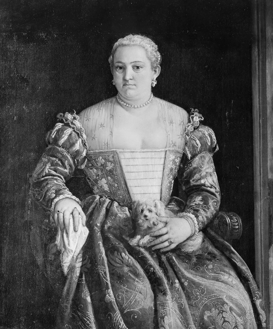 Porträtt av en kvinna. av Francesco Montemezzano