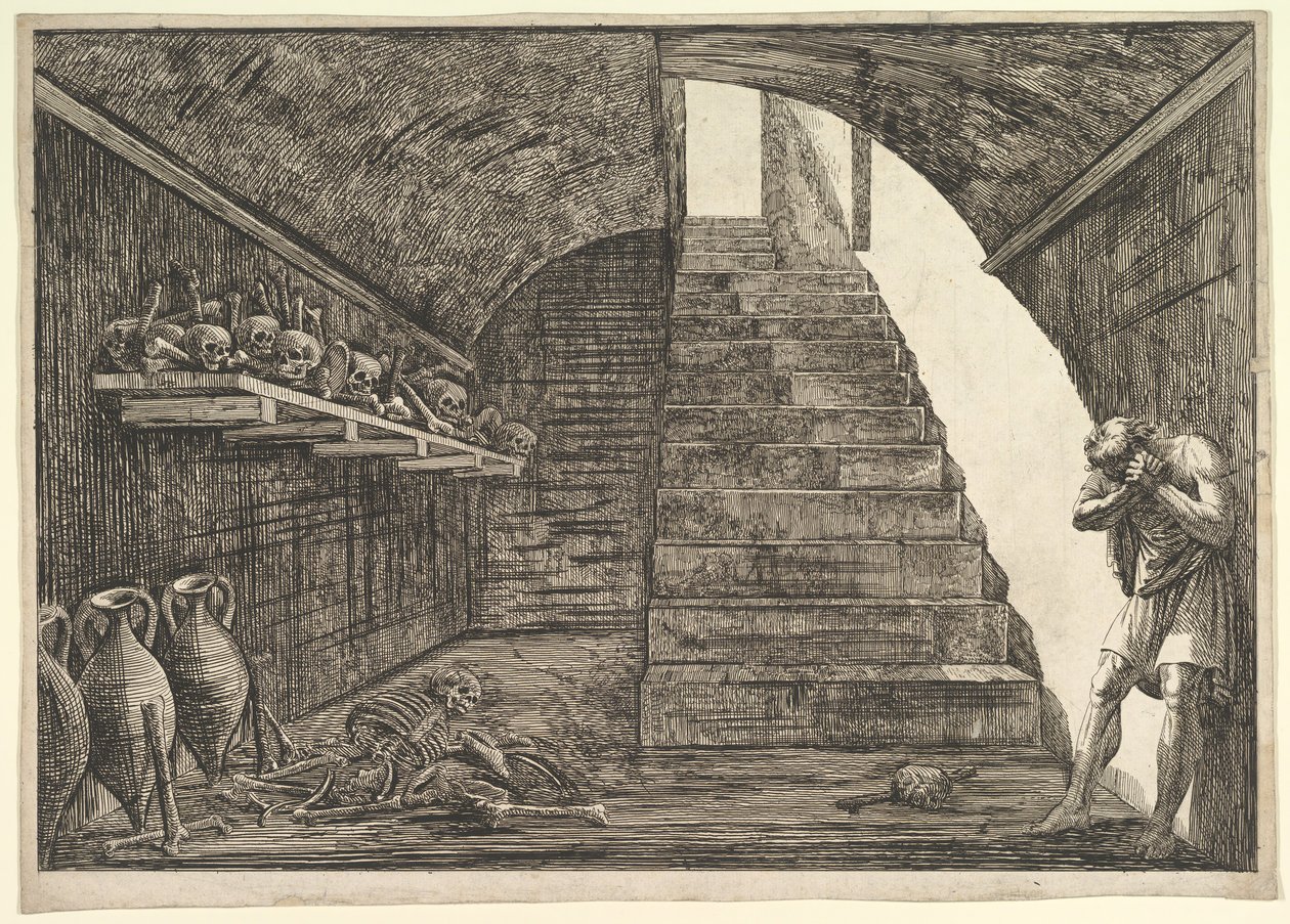 Prison Scene.n.d. av Francesco Piranesi