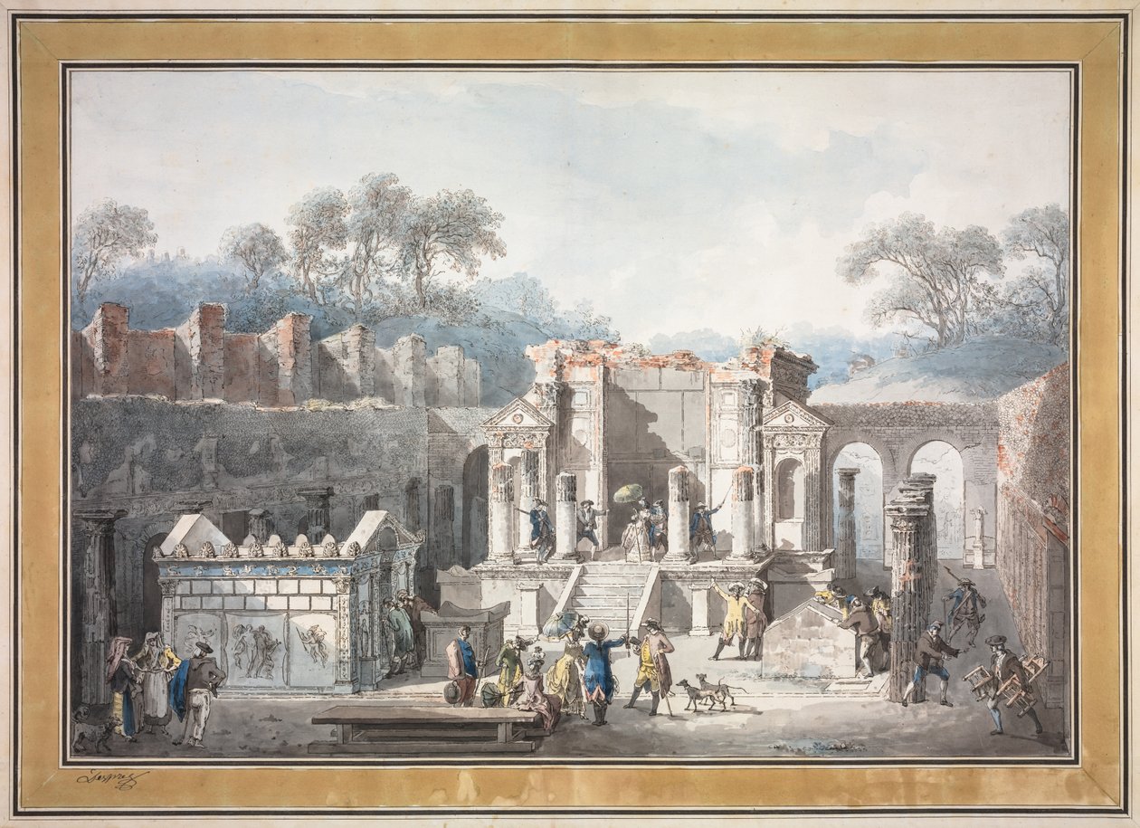Isis tempel i Pompeji, 1788. av Francesco Piranesi
