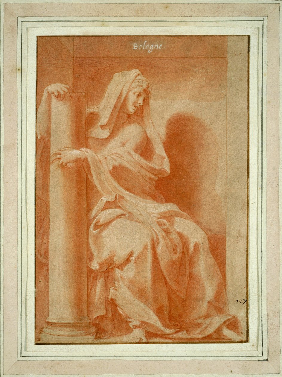 Styrka (studie för "Cabinet du roi" [kungens studie]) av Francesco Primaticcio