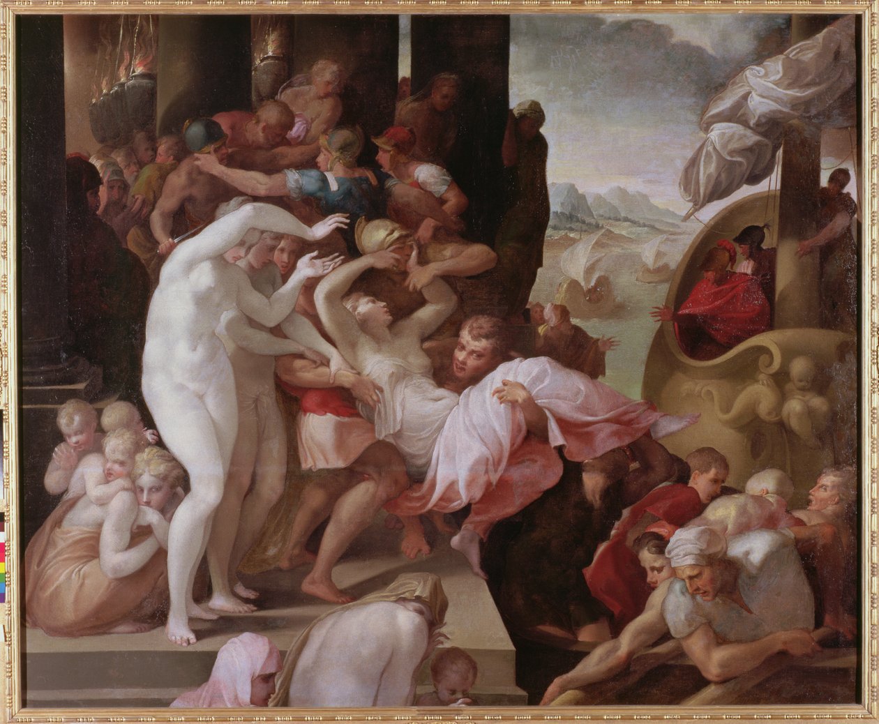 Helens våldtäkt, ca 1533 av Francesco Primaticcio