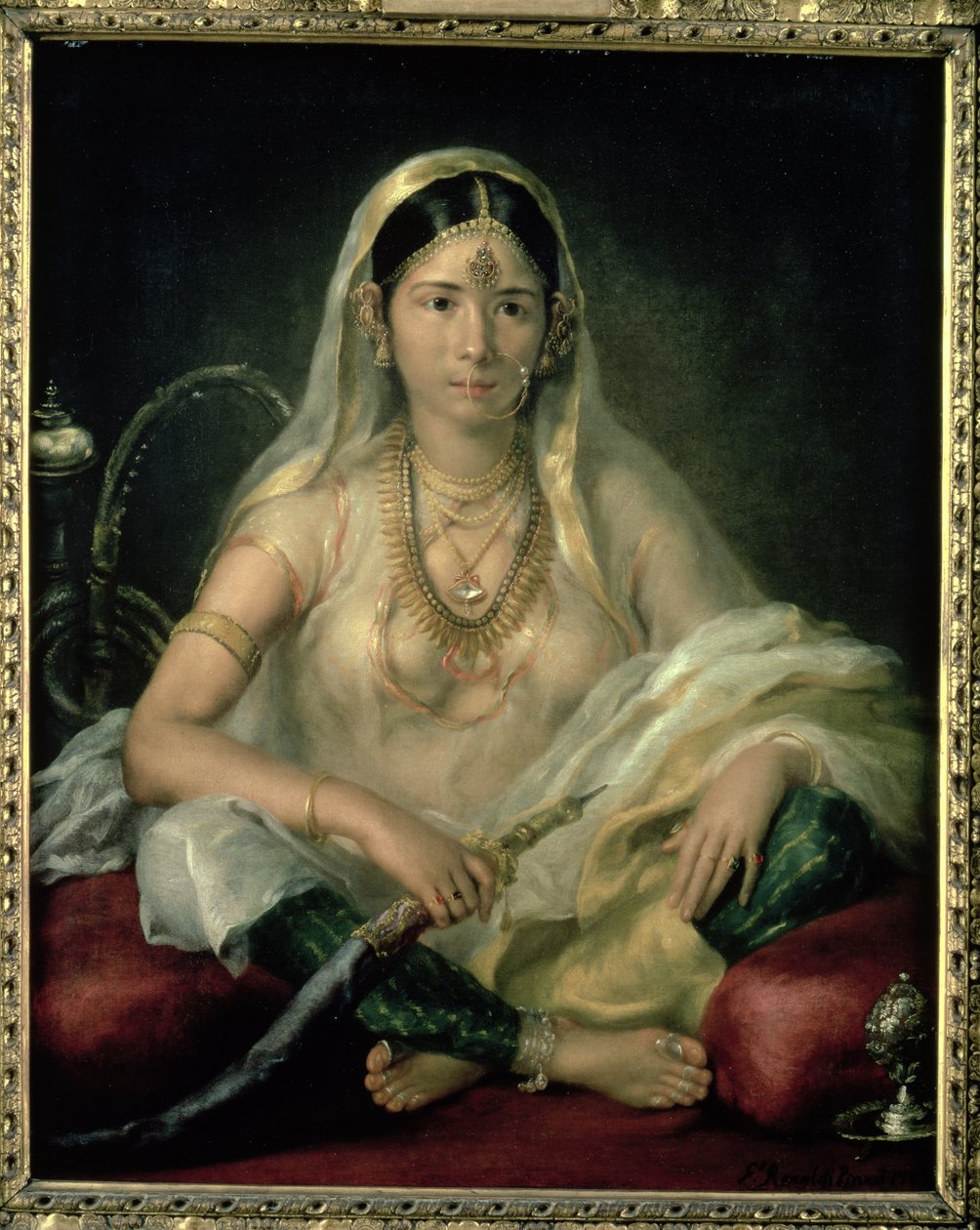Porträtt av en moguldam, 1787 av Francesco Renaldi