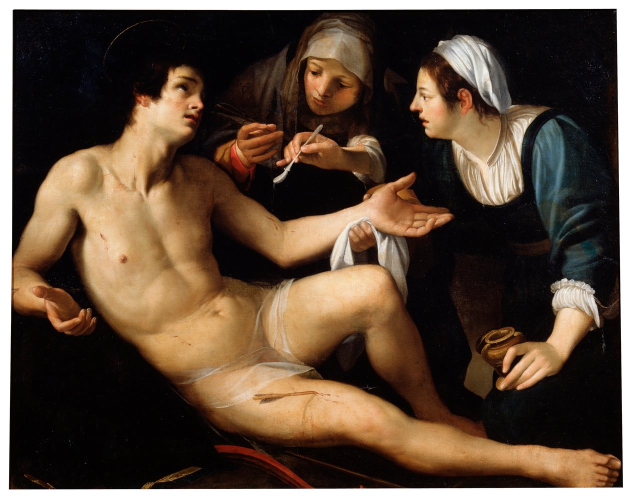 Sankt Sebastian, sent 1500-tal eller tidigt 1600-tal. av Francesco Rustici