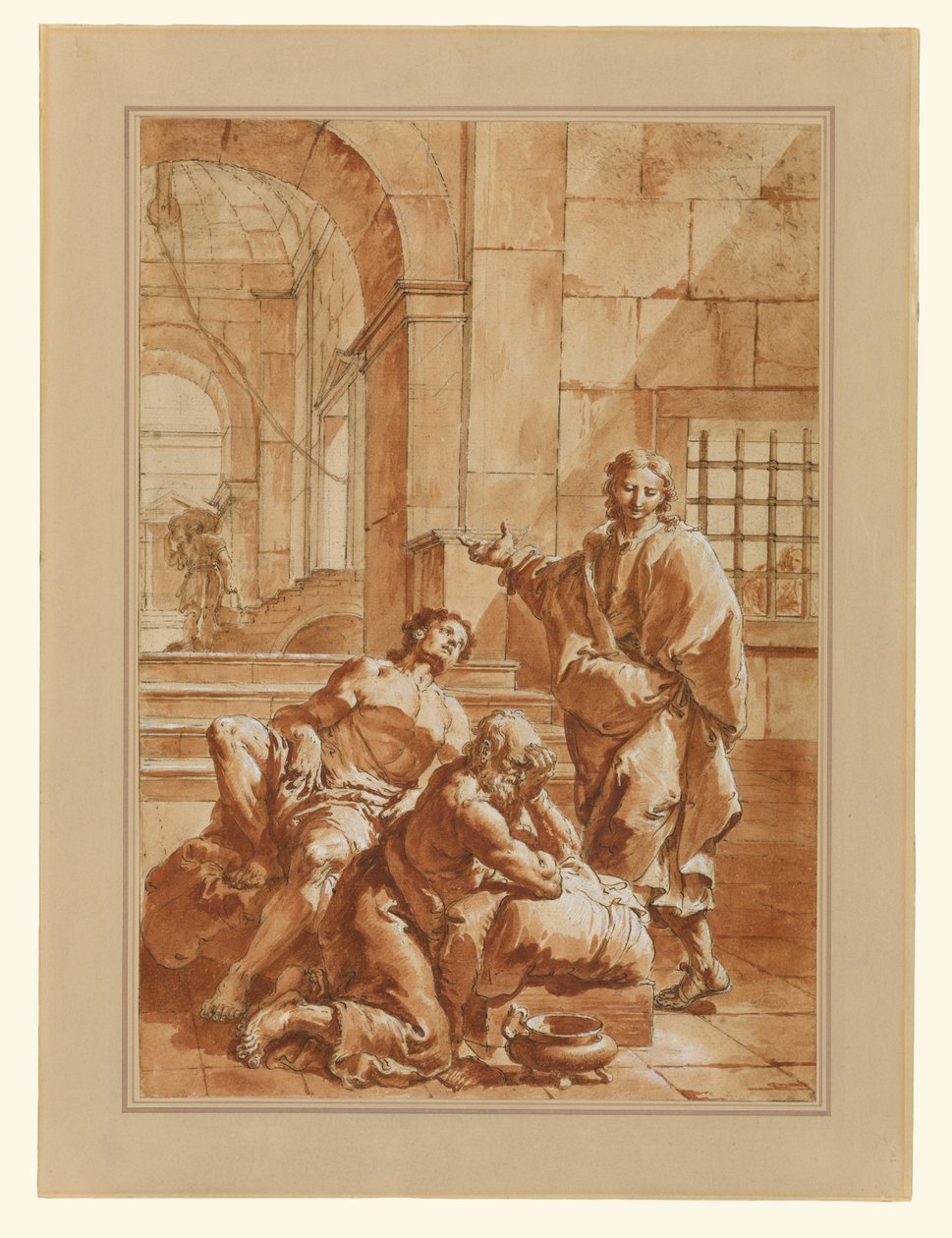Josef tolkar sina medfångars drömmar av Francesco Salvator Fontebasso