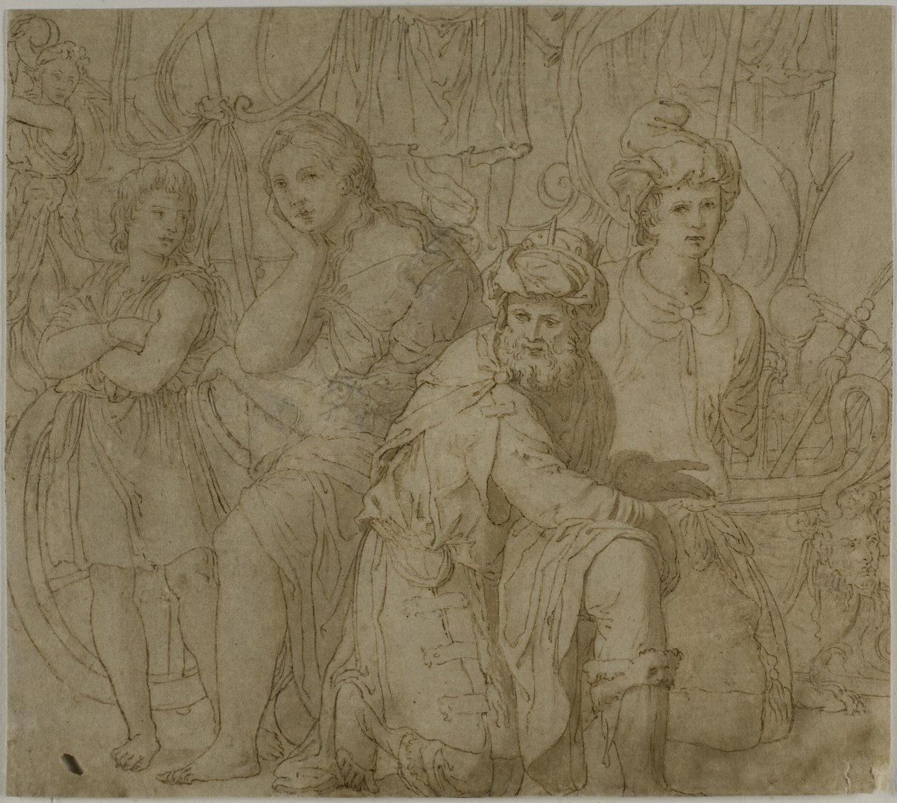 Del av The Truimph and Exploits of Furius Camillus av Francesco Salviati