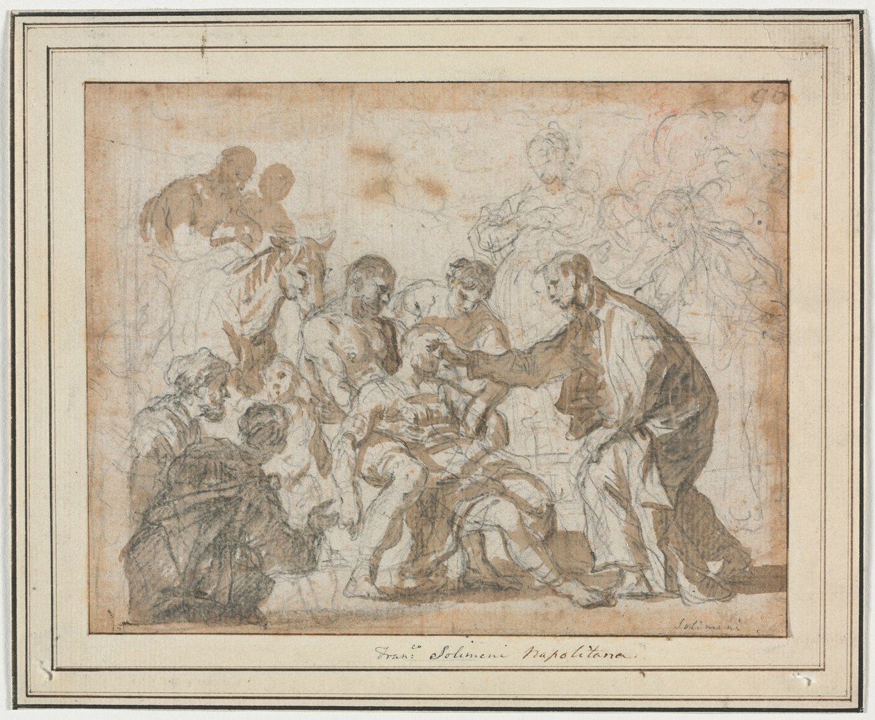 Ett mirakel av Saint Maurus av Francesco Solimena