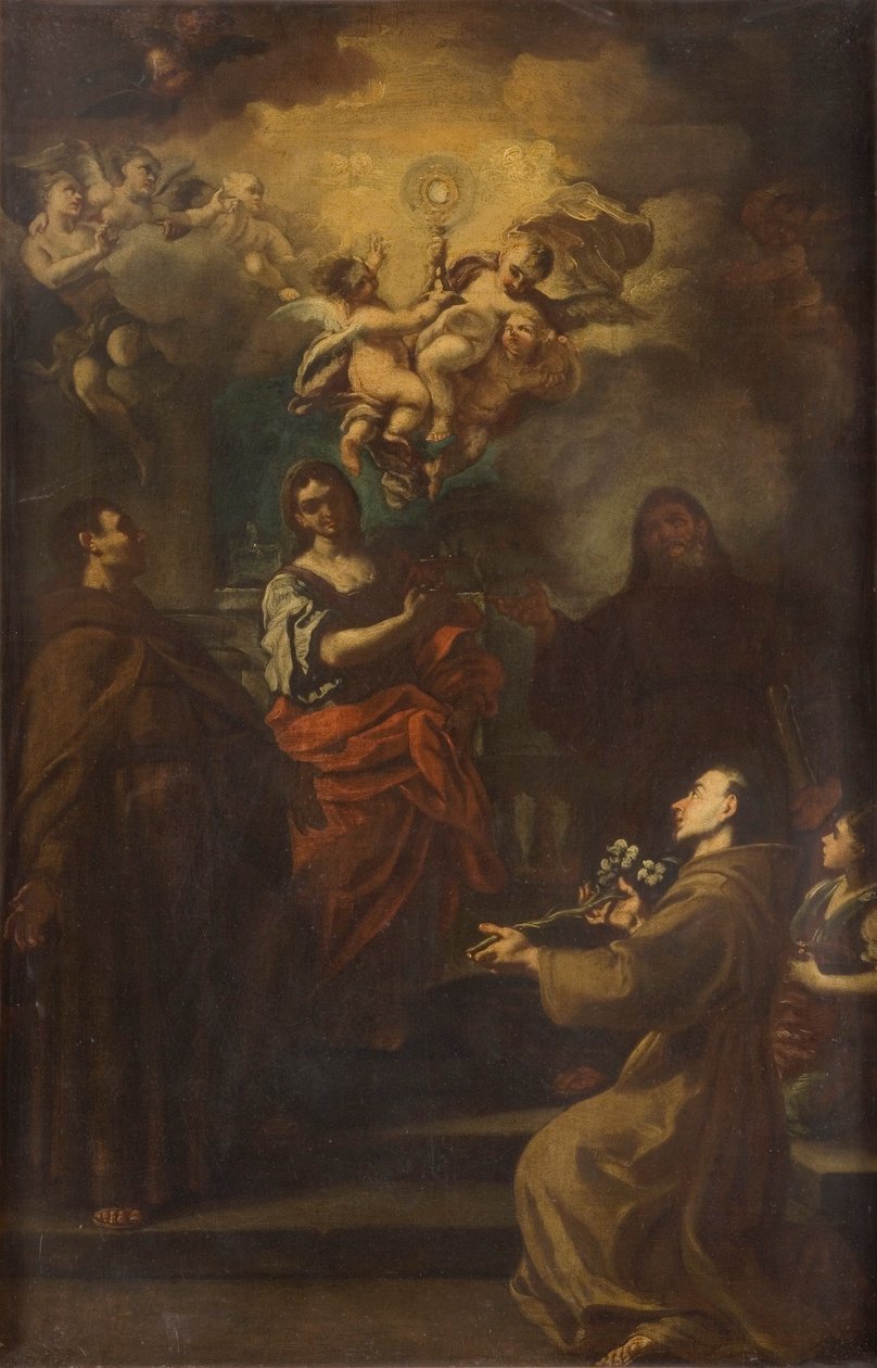 "Tillbedjan av nattvarden", 1677-1747 av Francesco Solimena