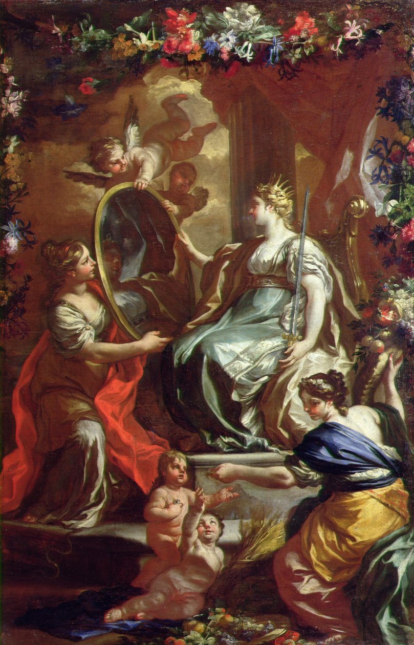 Allegori om en härlig regeringstid, ca 1730 av Francesco Solimena