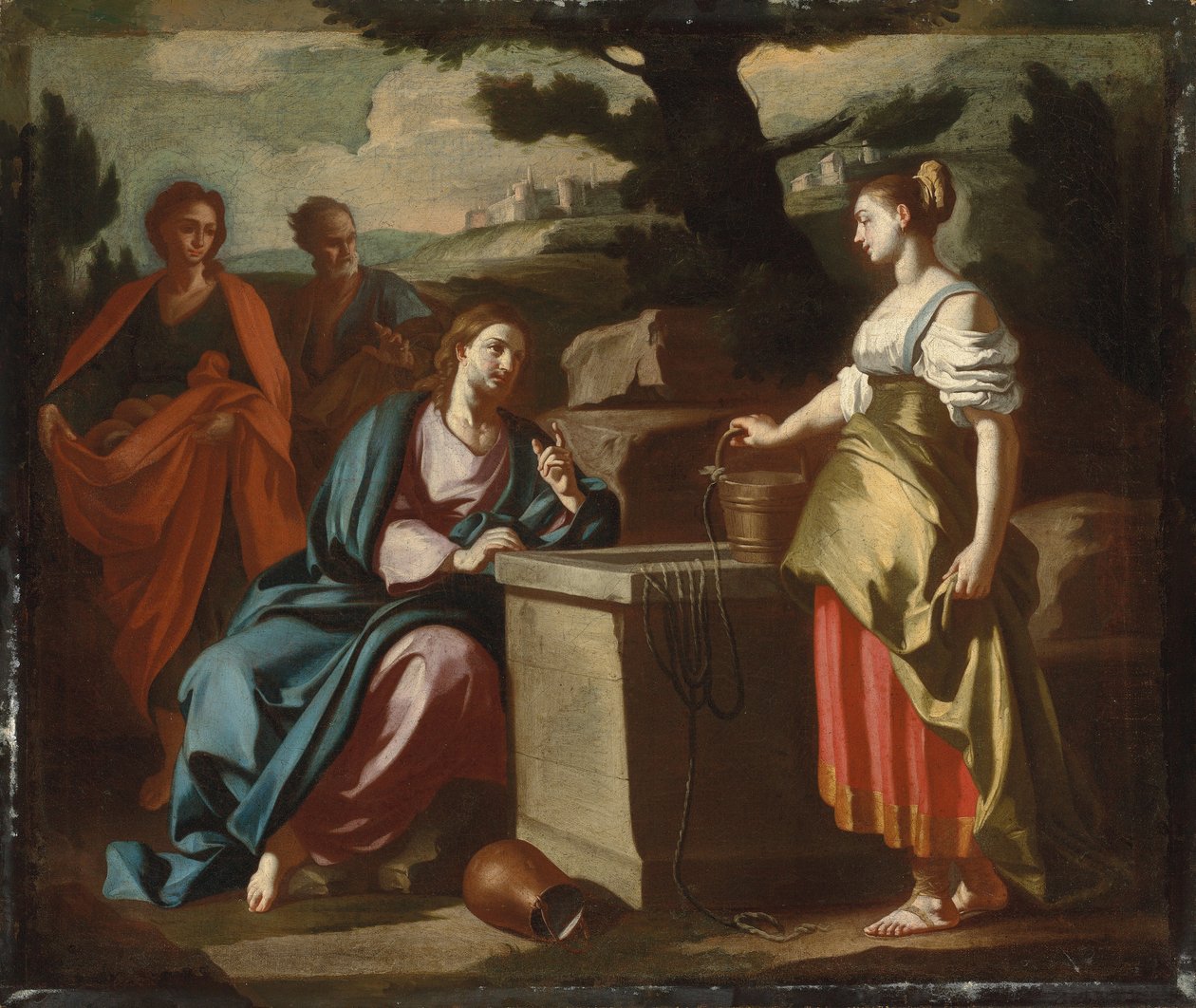 Kristus och Samariens kvinna vid brunnen av Francesco Solimena