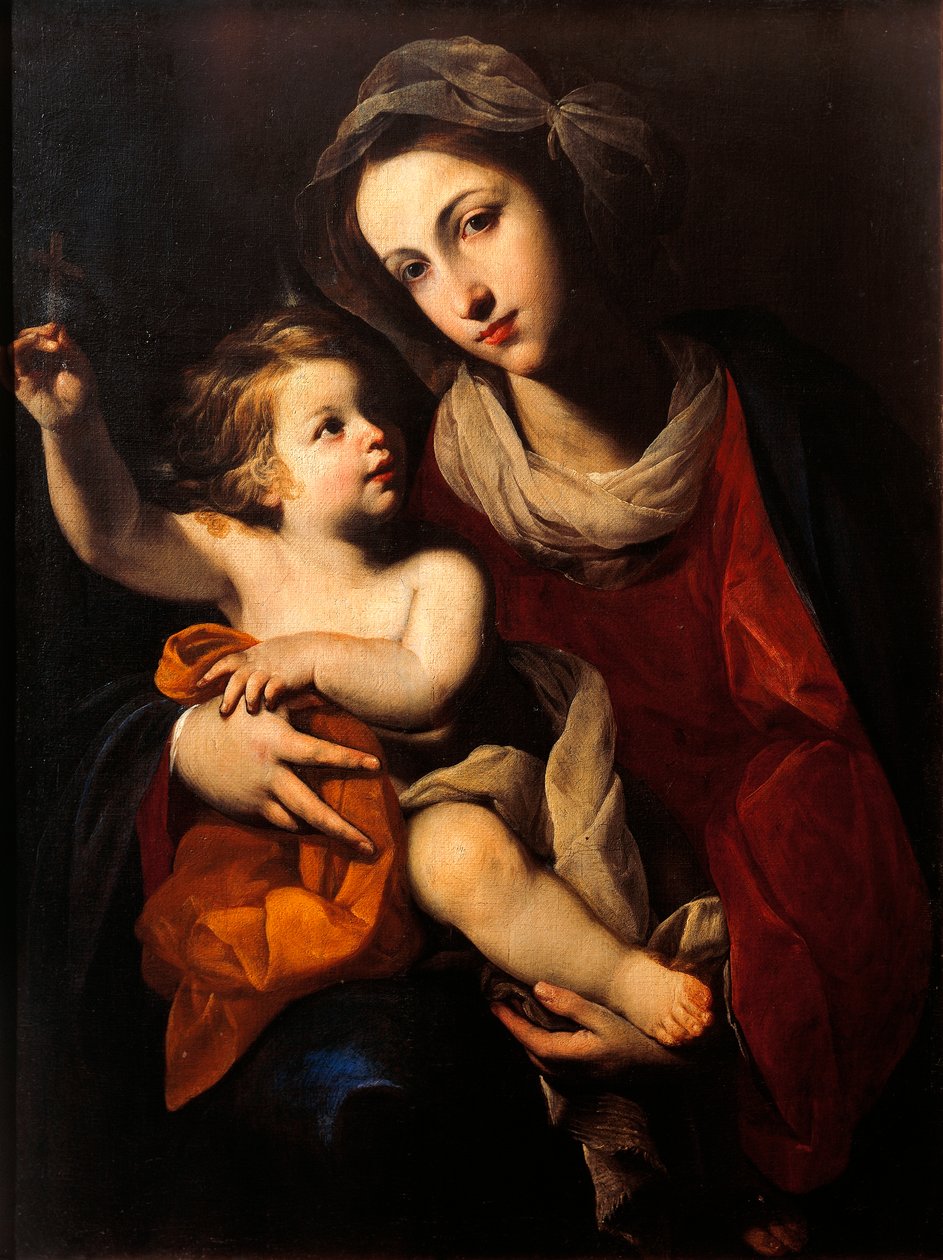 Madonna och barn av Francesco Solimena (1657-1747) av Francesco Solimena