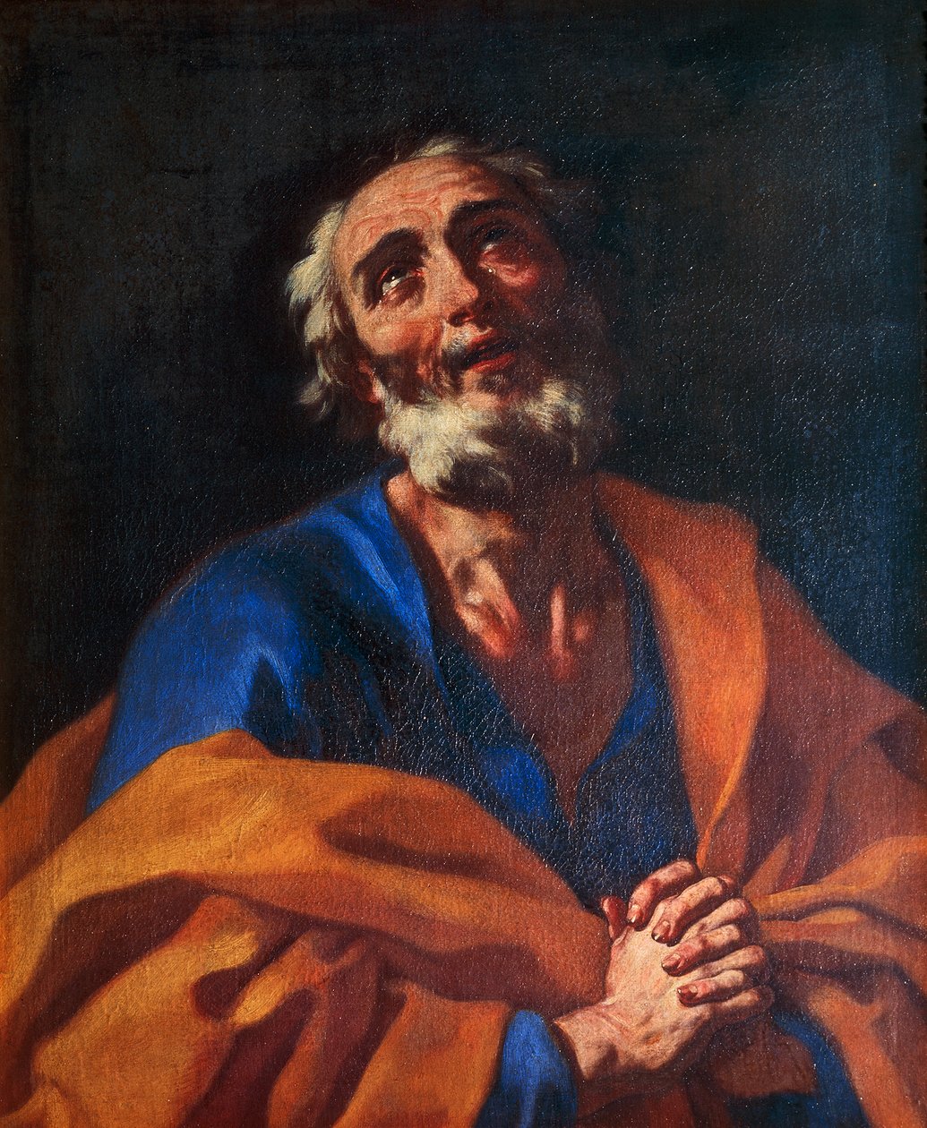 St Peter, av Francesco Solimena (1657-1747), olja på duk, 79x65 cm. av Francesco Solimena