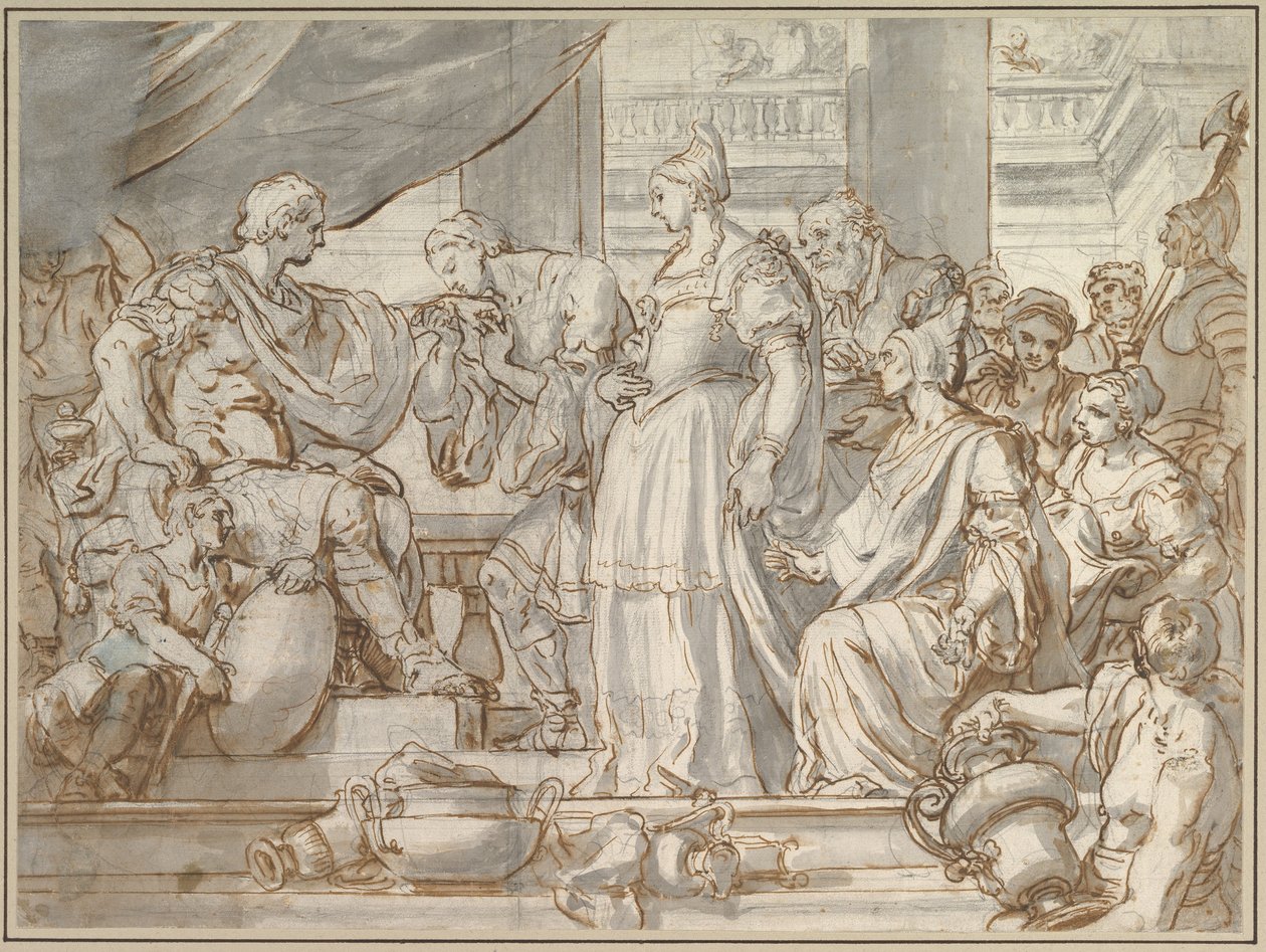 Scipios återhållsamhet av Francesco Solimena