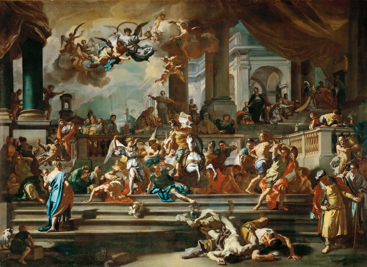 Utvisningen av Heliodorus från templet av Francesco Solimena