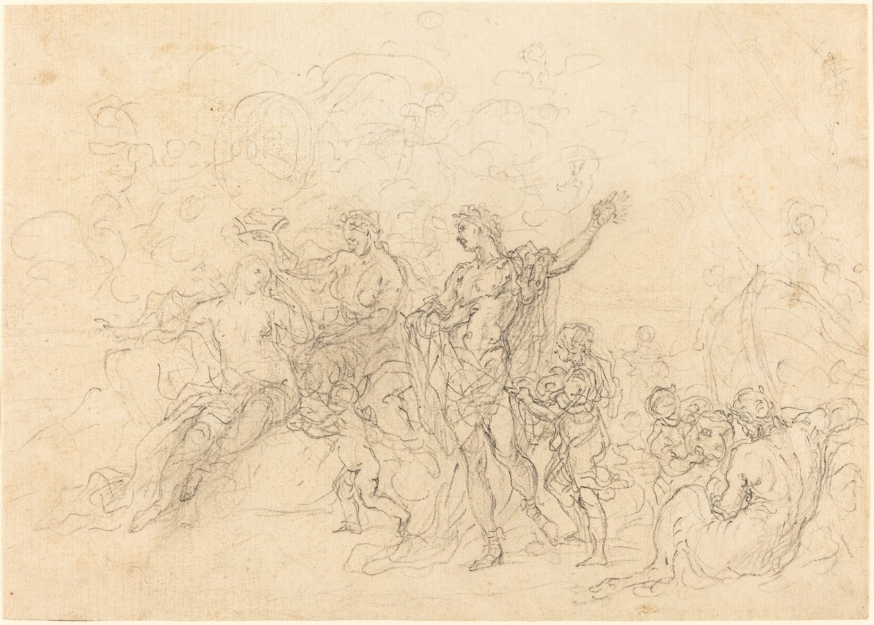Bacchus och Ariadnes äktenskap av Francesco Solimena