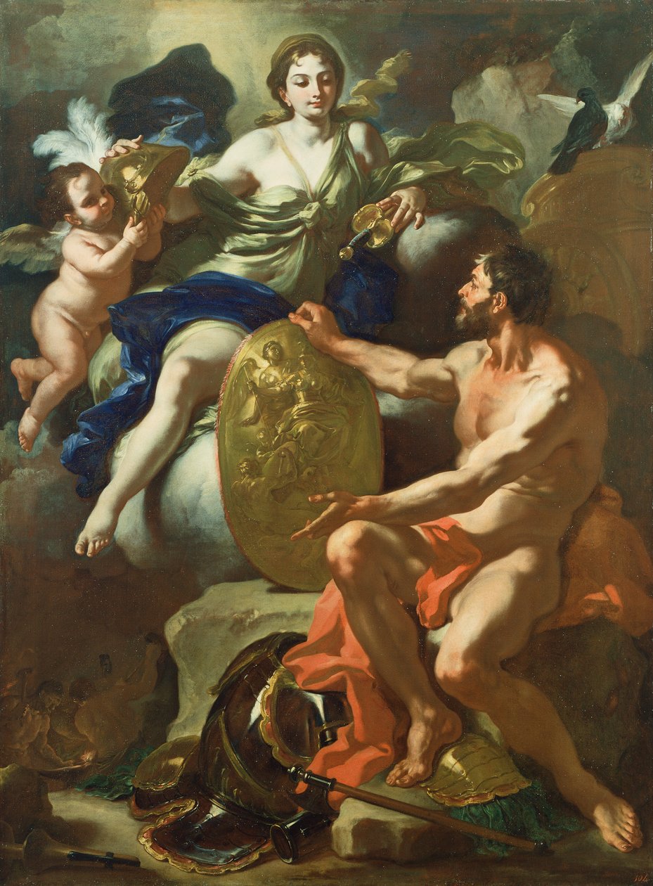 Venus vid Vulcans smedja av Francesco Solimena