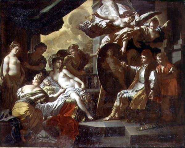 Zeuxis och jungfrorna från Croton av Francesco Solimena