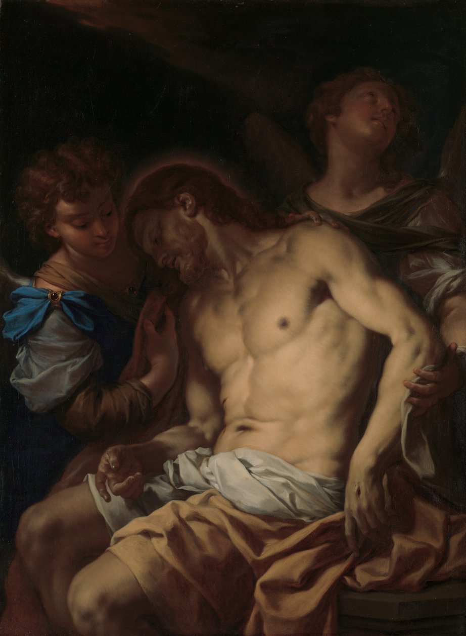 Dead Christ Supported by Angels, ca. 1710. av Francesco Trevisani