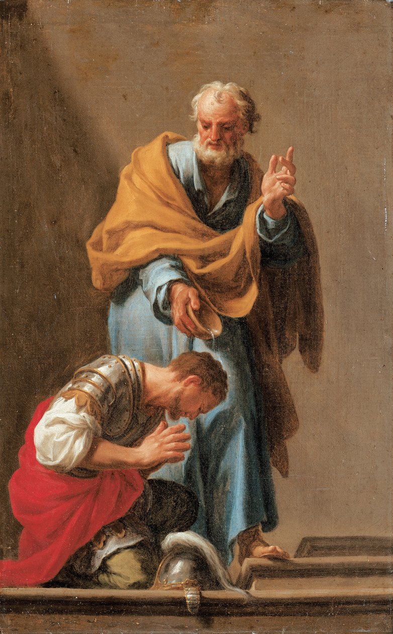 St Peter döper centurionen Cornelius av Francesco Trevisani