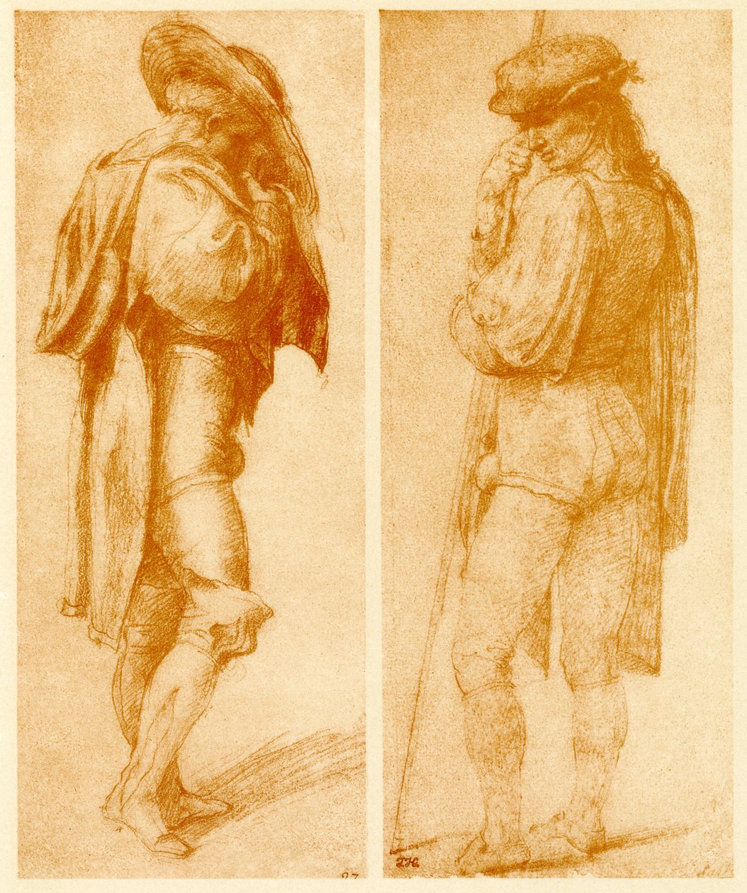 Studera de två Joseph-bilderna av Francesco Ubertini Bacchiacca
