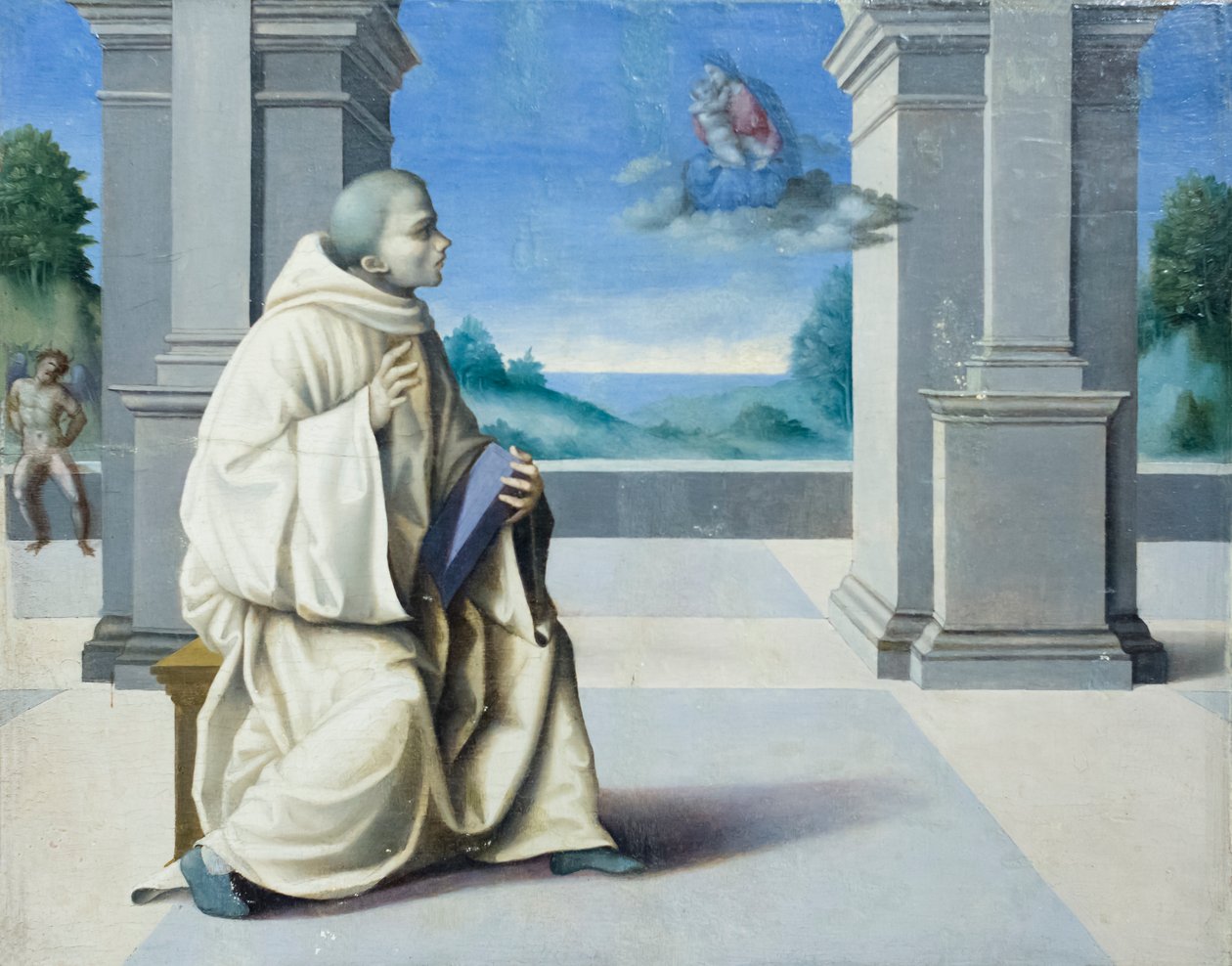 Den helige Bernhard av Clairvaux vision av Francesco Ubertini Verdi Bachiacca