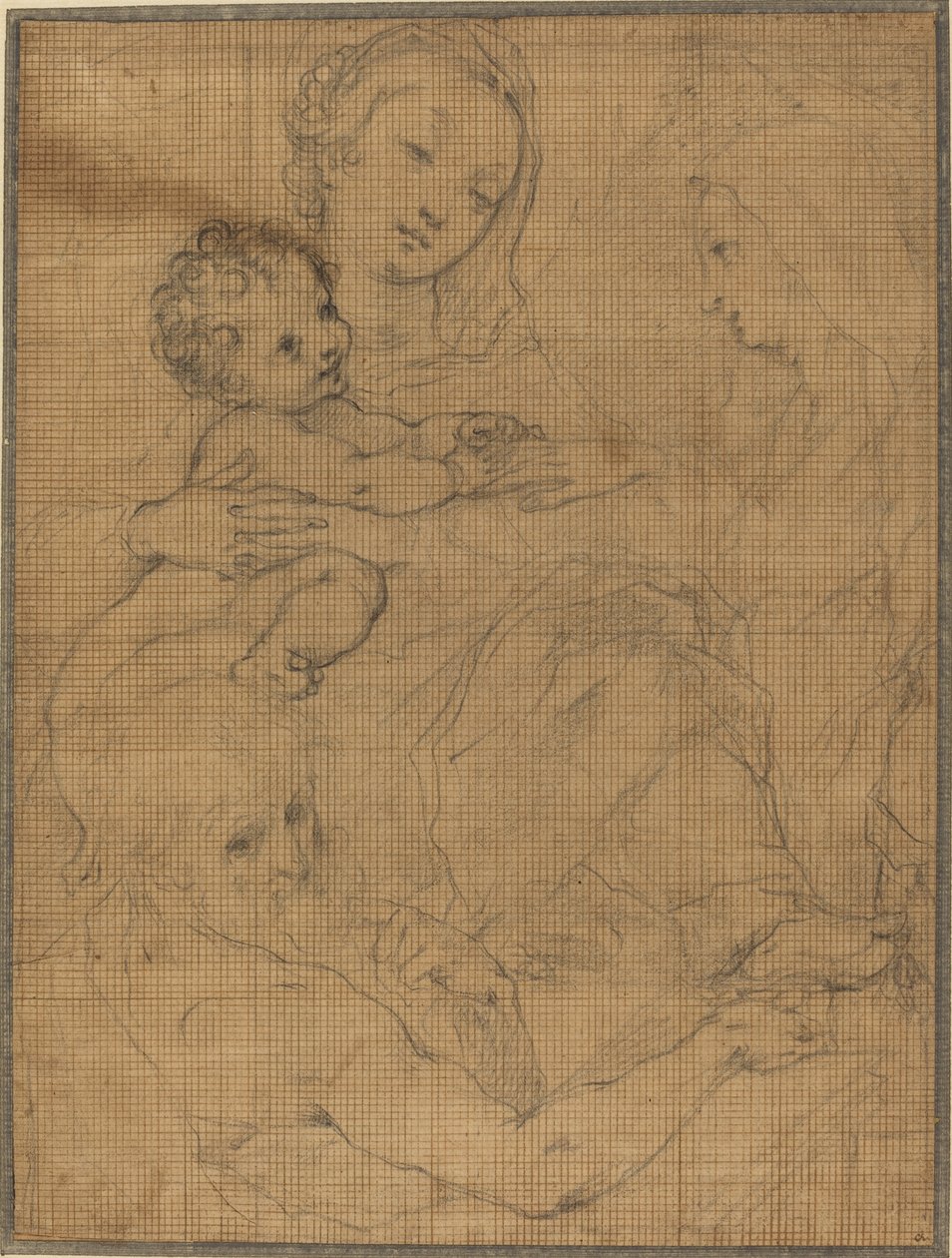 Mystiskt äktenskap mellan Saint Catherine och Saint Hieronymus av Francesco Vanni