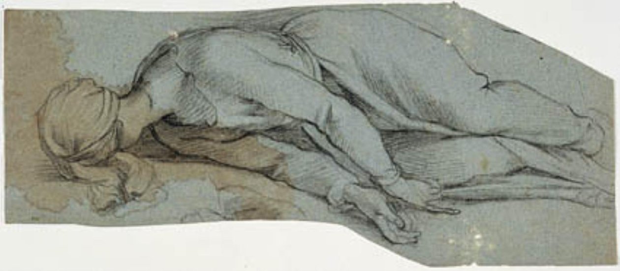 Skt. Cecilia, efter Madernos skulptur i Sta Cecilia i Trastevere, Rom av Francesco Vanni