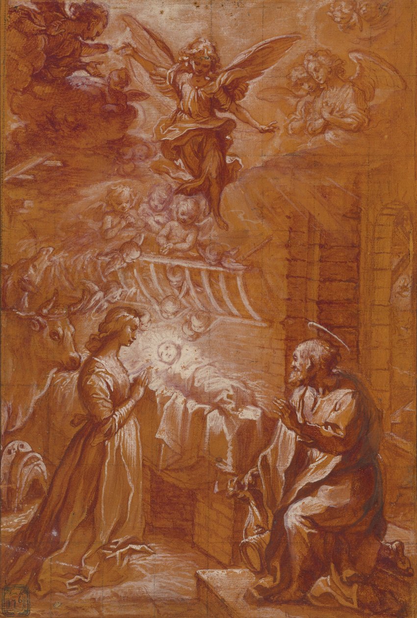Die Geburt Christi av Francesco Vanni