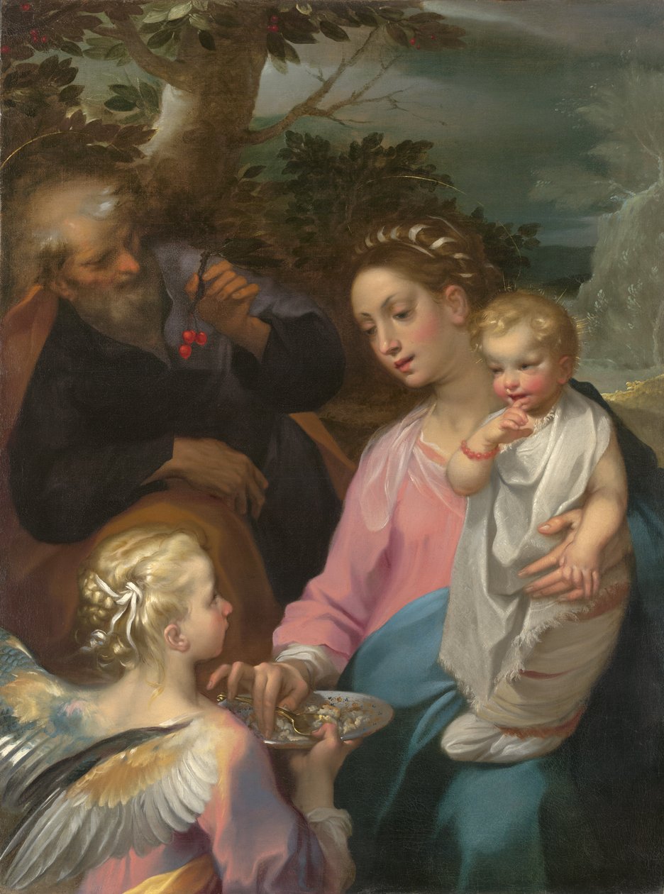 The Rest on the Flight into Egypt, c.1569 (olja på duk) av Francesco Vanni