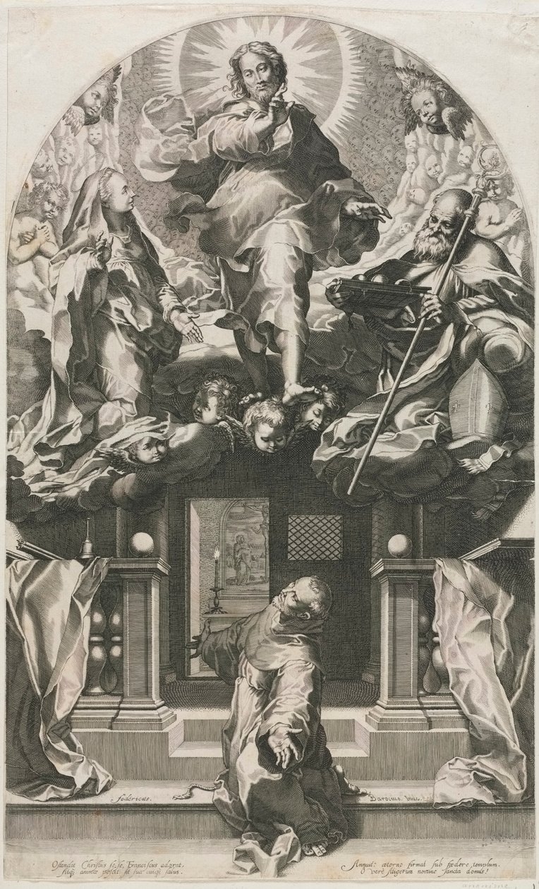 Den helige Franciskus extas. av Francesco Villamena