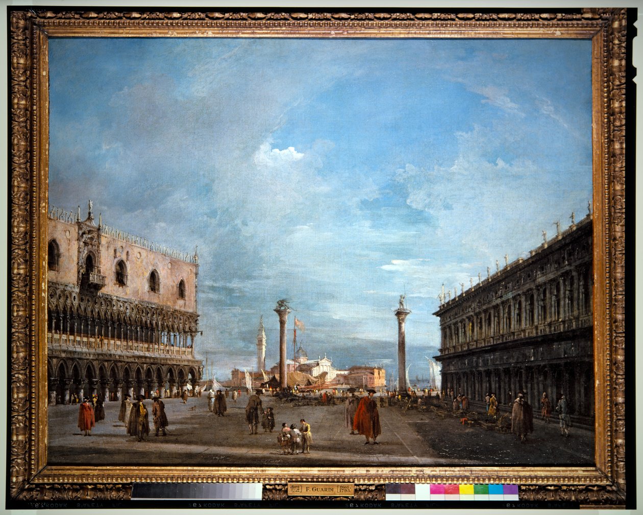 Piazzetta S. Marco av Francesco and/or Gian Antonio (1699 1761) Guardi