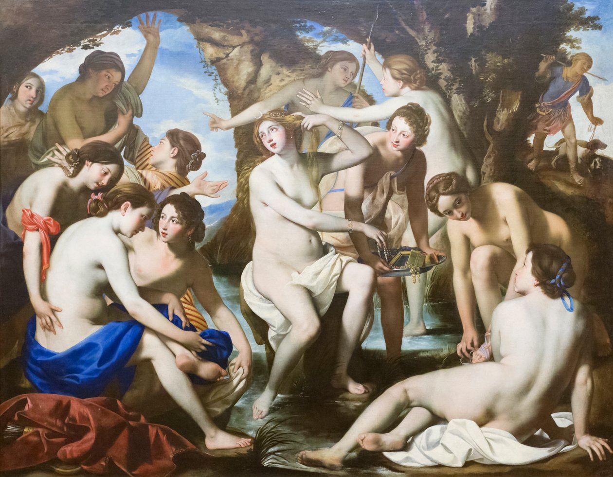 Dianas bad av Francesco de (c.1600 54) Rosa